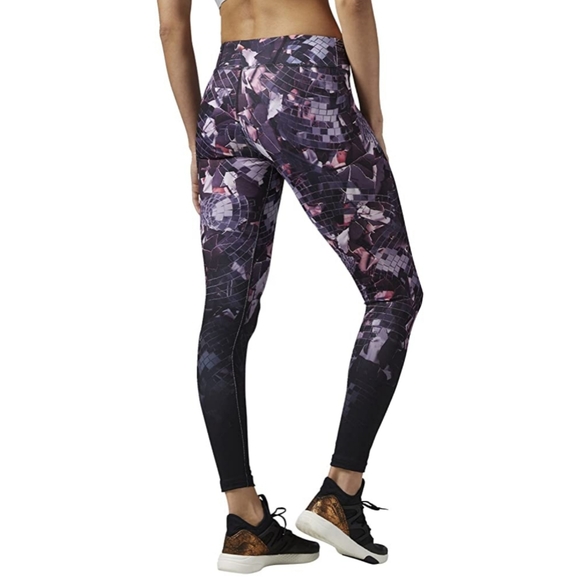 Reebok shattered glam disco ball dance leggings - Picture 2 of 16